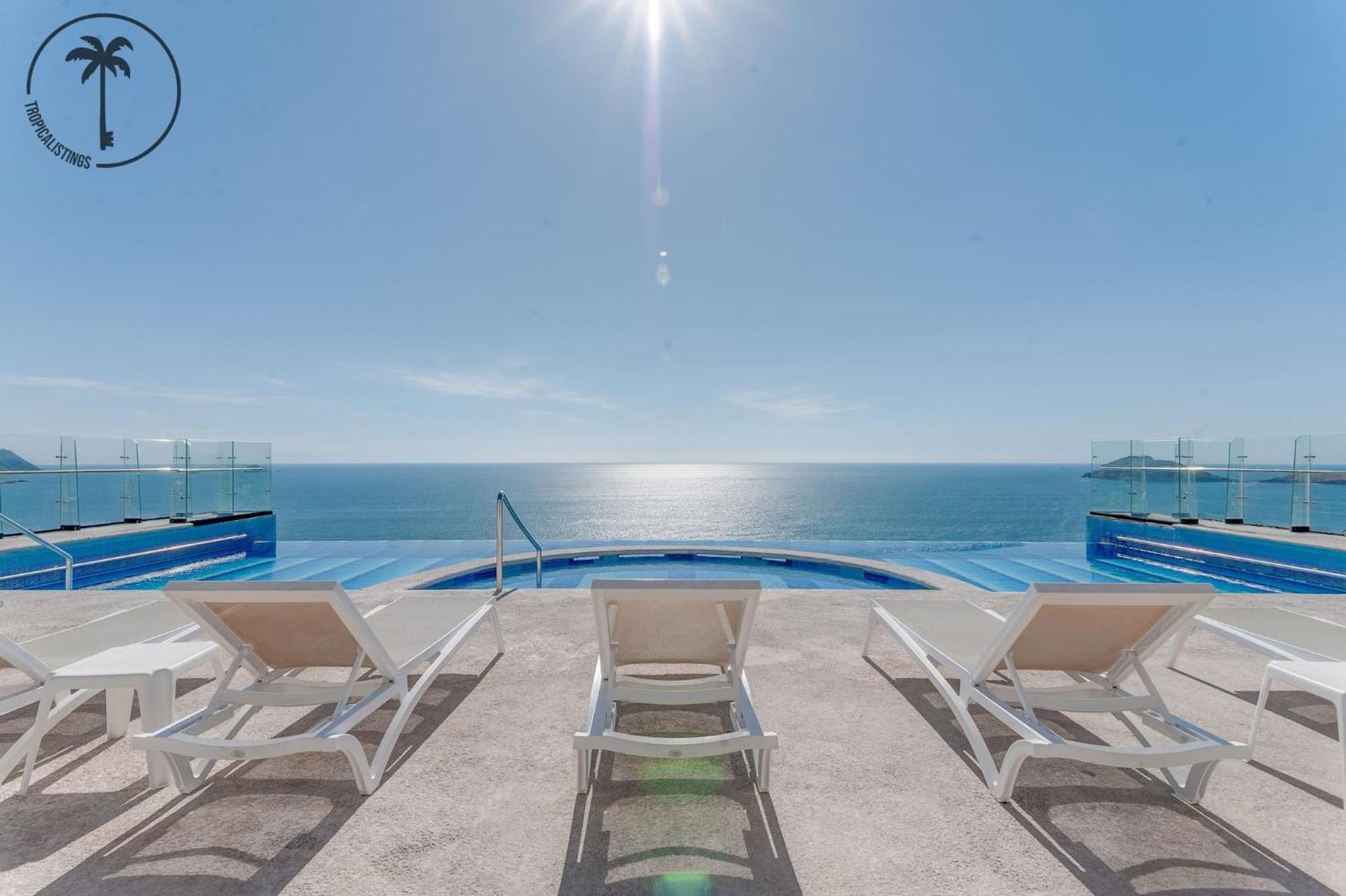 Terraza Con Vista Al Mar, Bbq Y Piscina Appartement Mazatlán Buitenkant foto