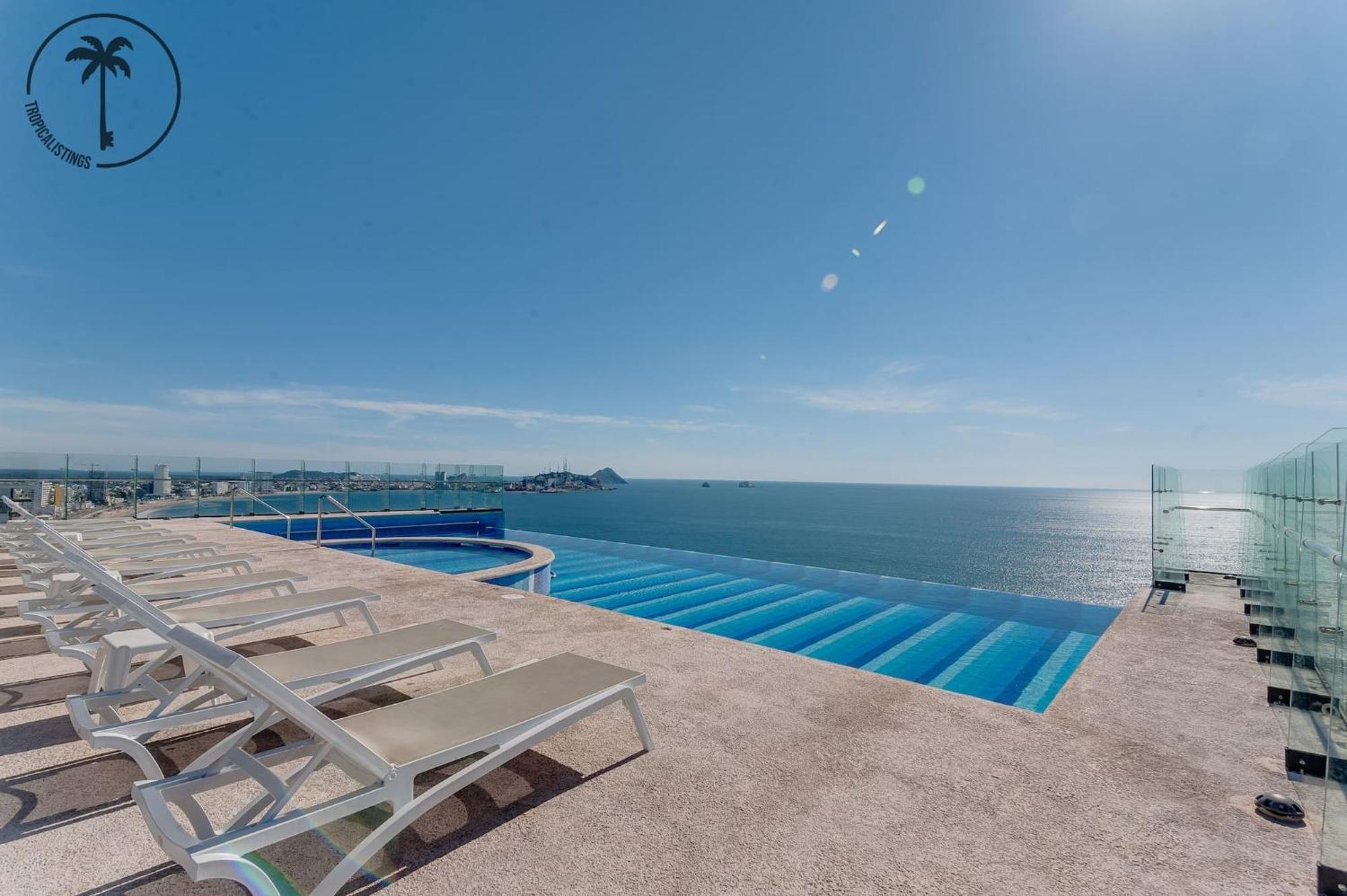Terraza Con Vista Al Mar, Bbq Y Piscina Appartement Mazatlán Buitenkant foto